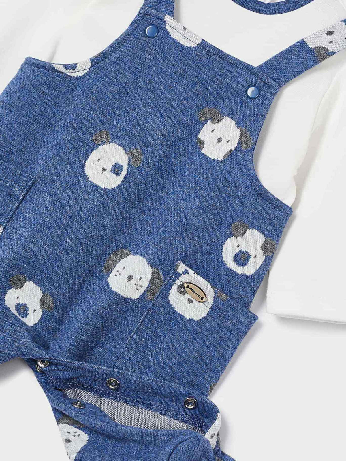 Conj. jard.jacquard e gorro Azul vig   (Azul)  para Bebé Menino - Mayoral