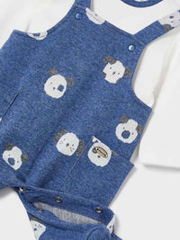 Conj. jard.jacquard e gorro Azul vig   (Azul)  para Bebé Menino - Mayoral
