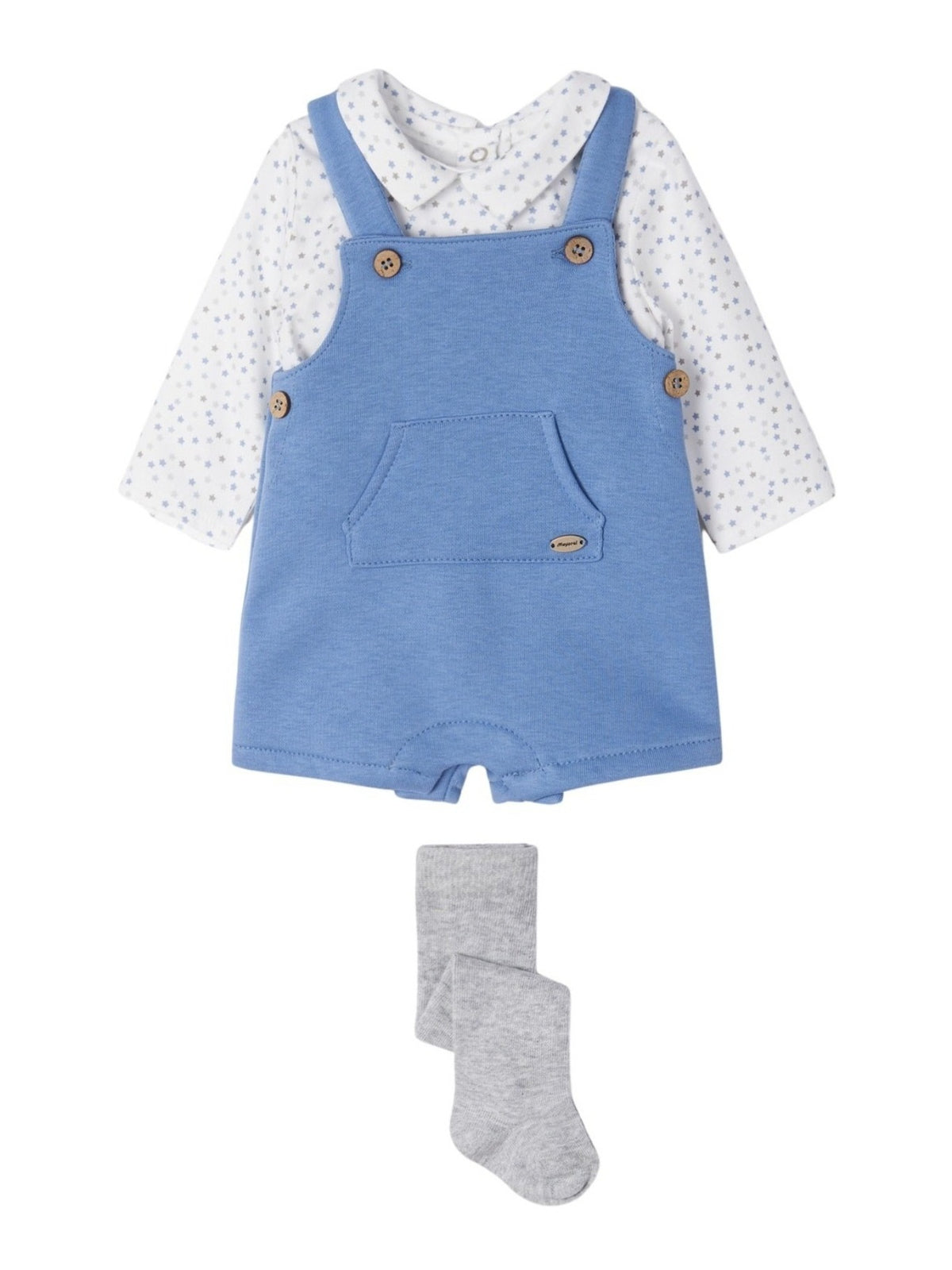 Conj. jard.camisa e meia calç Blue ice   (Azul)  para Bebé Menino - Mayoral