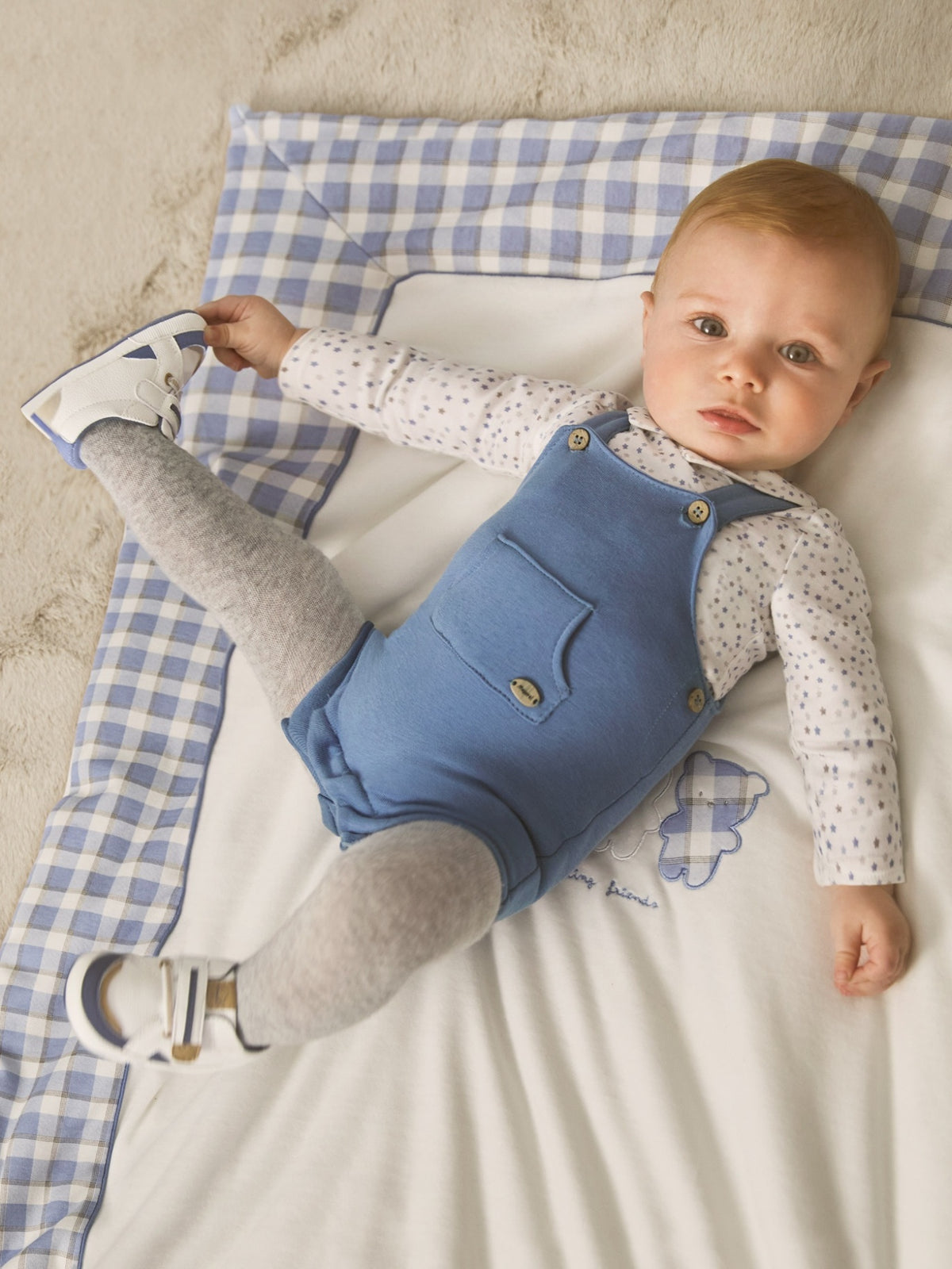 Conj. jard.camisa e meia calç Blue ice   (Azul)  para Bebé Menino - Mayoral