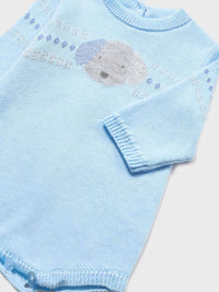 Fato bebé tricô e meia calça Azul céu   (Azul)  para Bebé Menino - Mayoral