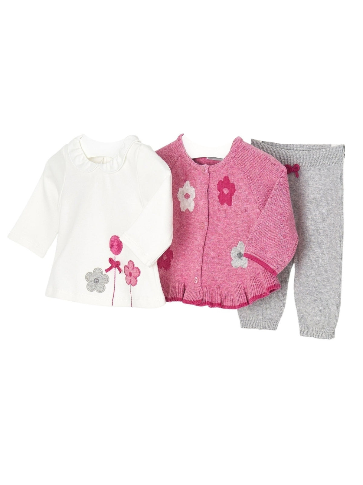Conj. leggings tricot Berry vig  (Rosa)  para Bebé Menina - Mayoral