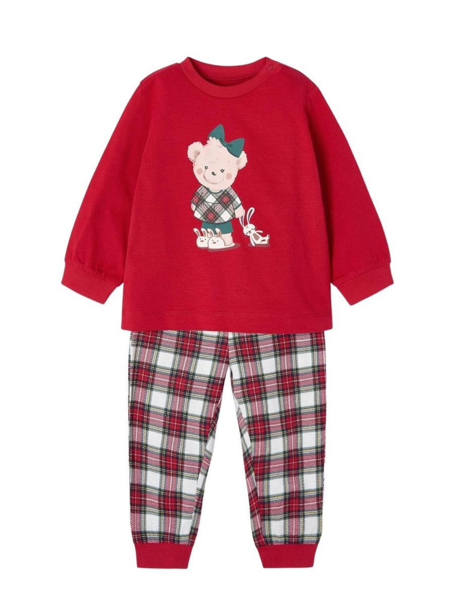 Pijama com bolsa Xadrez     (Xadrez)  para Bebé Menina - Mayoral