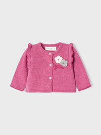 Conj. saia tricô Berry vig  (Vermelho Escuro)  para Bebé Menina - Mayoral