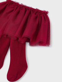 Conj. saia tutu e bandolete Vermelho   (Vermelho)  para Bebé Menina - Mayoral