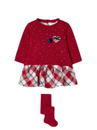 Conj. saia e meia calça Vermelho   (Vermelho)  para Bebé Menina - Mayoral