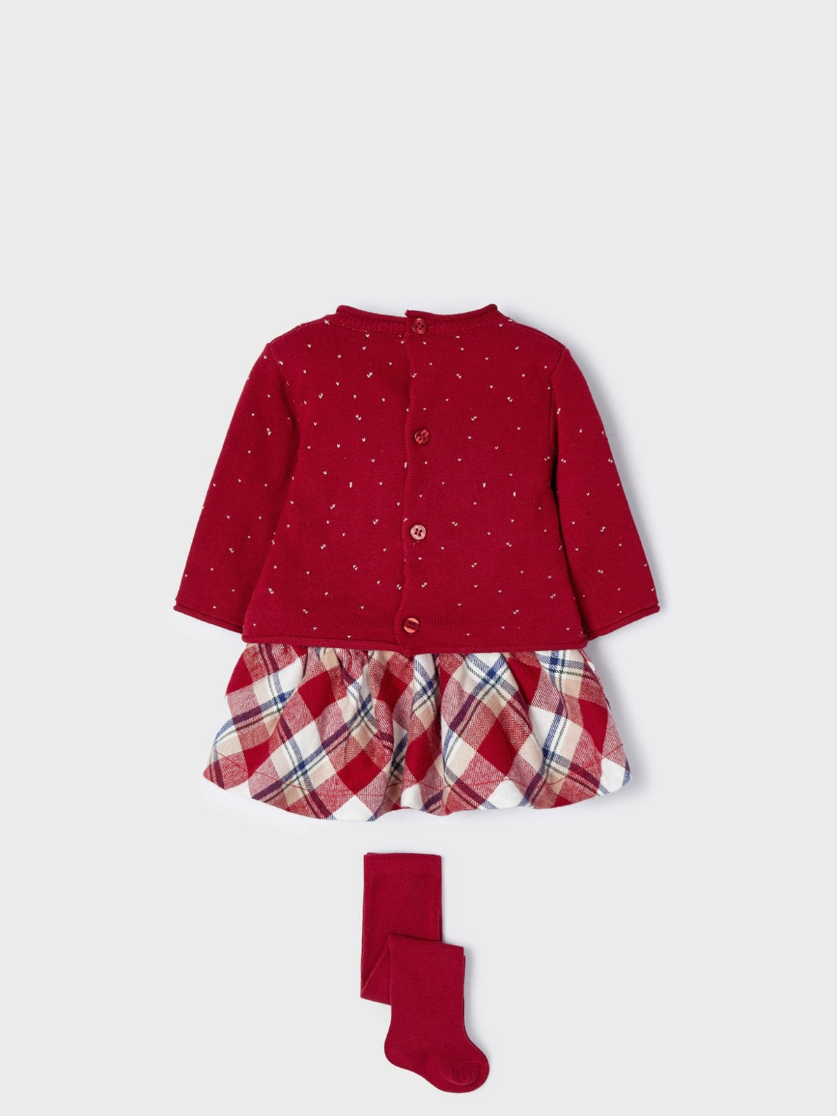Conj. saia e meia calça Vermelho   (Vermelho)  para Bebé Menina - Mayoral