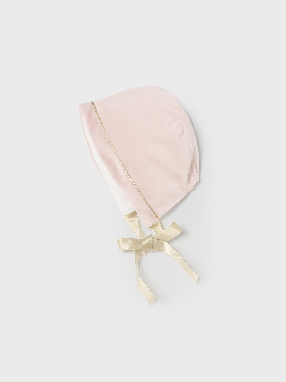 Vestido veludo e capota Rosa baby  (Rosa Bébé)  para Bebé Menina - Mayoral
