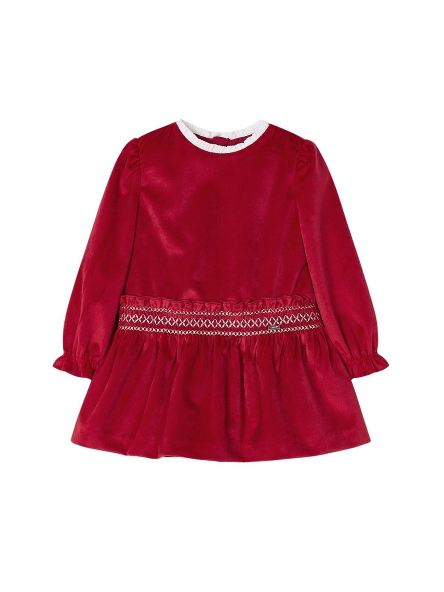 Vestido ninho de abelha Vermelho   (Vermelho)  para Bebé Menina - Mayoral