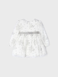Vestido tule Crú        (Creme / Pérola)  para Bebé Menina - Mayoral