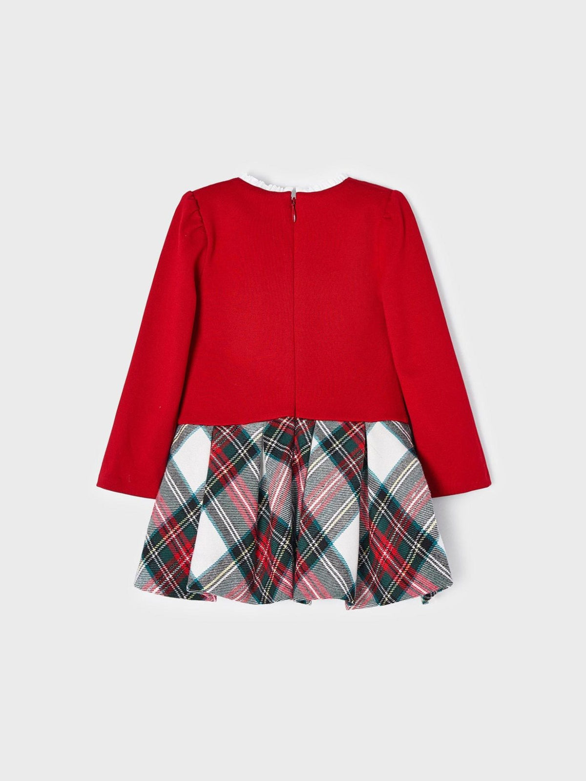 Vestido combinado xadrez Vermelho   (Vermelho)  para Bebé Menina - Mayoral