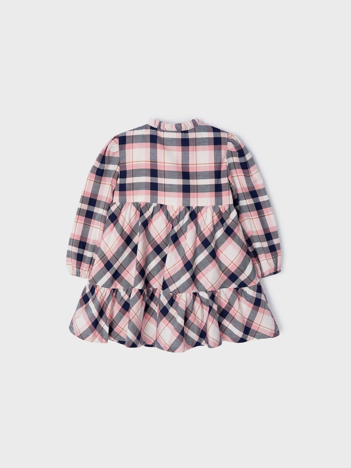 Vestido xadrez Rosa claro (Rosa Bébé)  para Bebé Menina - Mayoral
