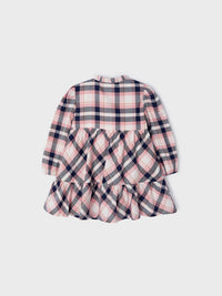 Vestido xadrez Rosa claro (Rosa Bébé)  para Bebé Menina - Mayoral