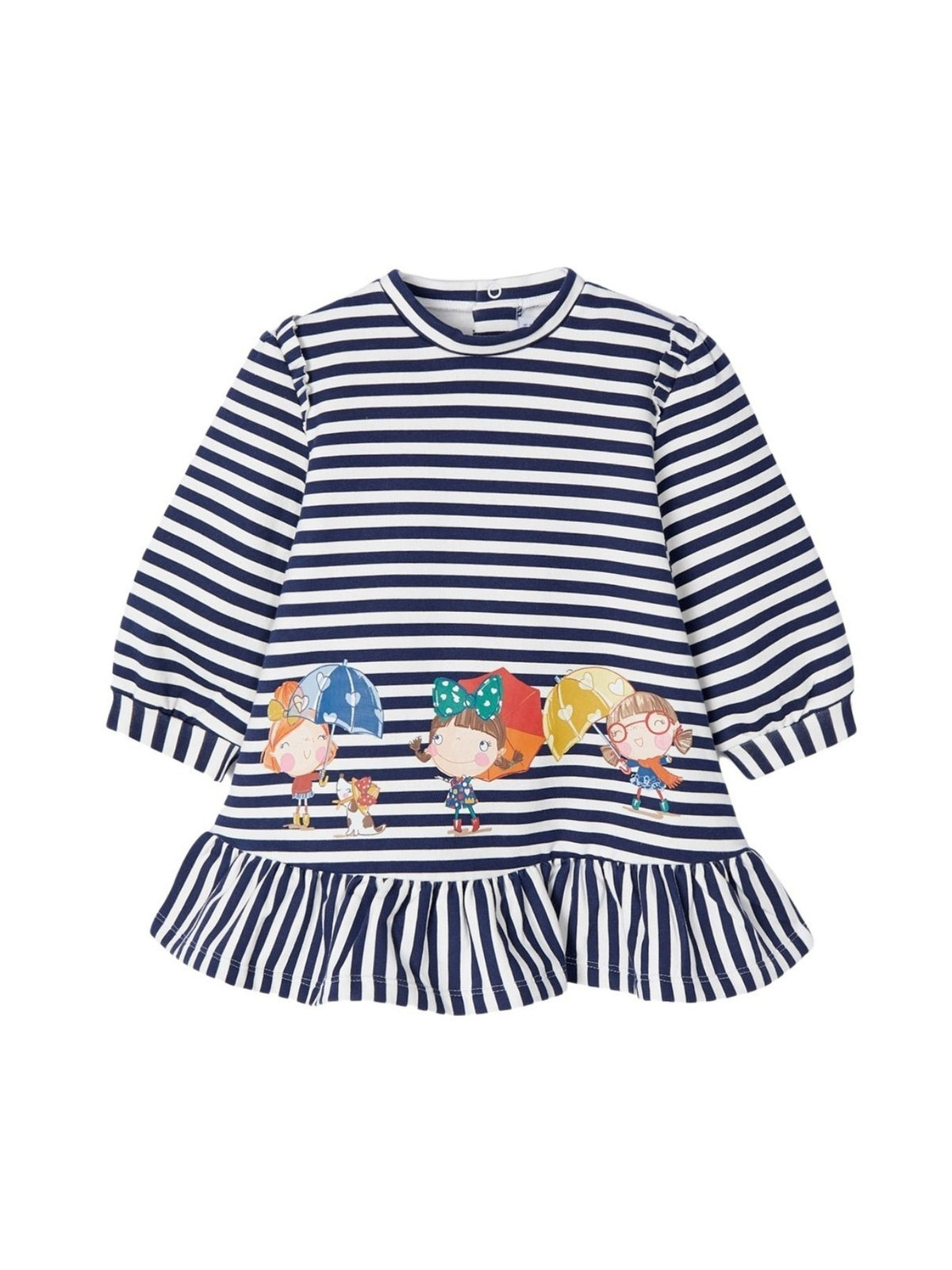 Vestido felpa Azul royal (Azul)  para Bebé Menina - Mayoral