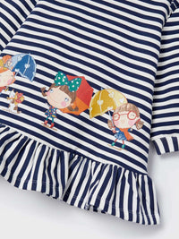 Vestido felpa Azul royal (Azul)  para Bebé Menina - Mayoral