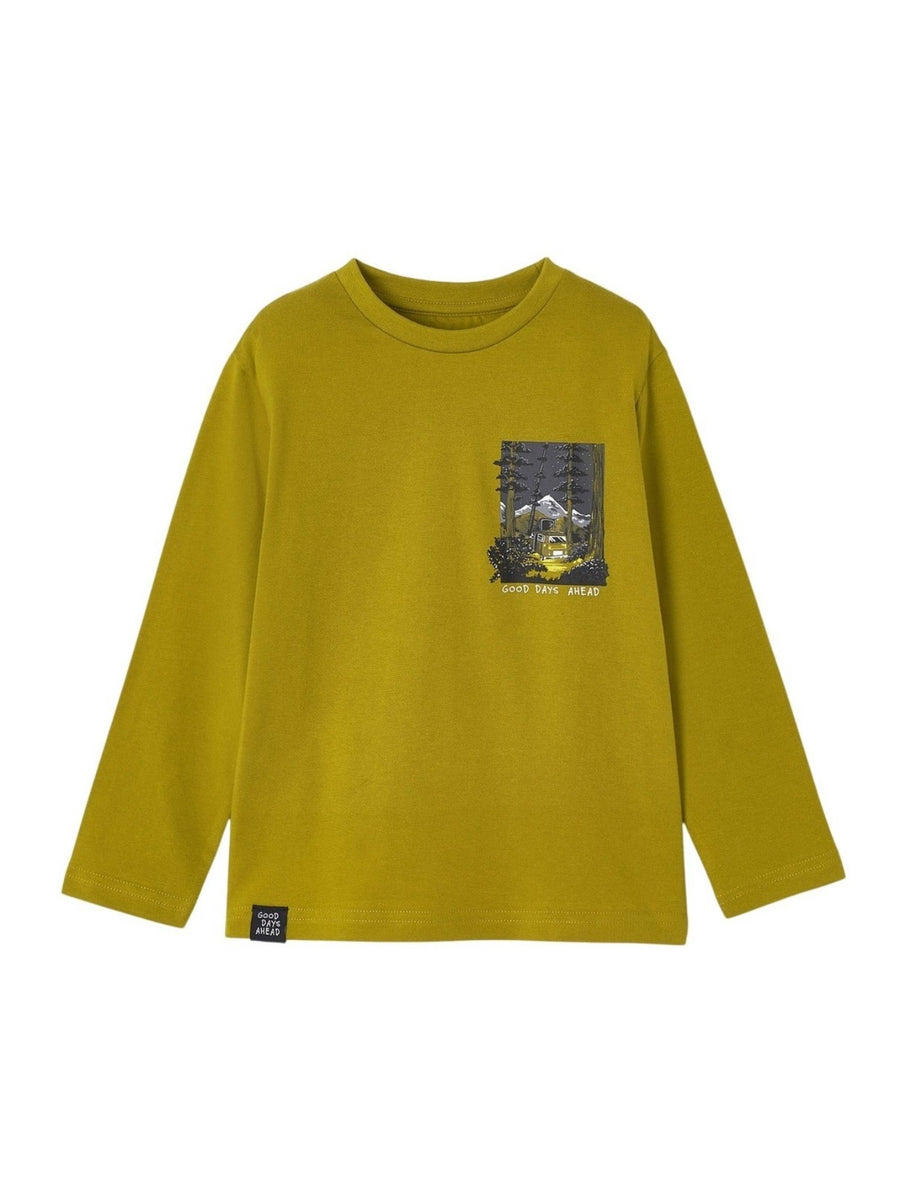 Camisola "good days ahead" Azeitona   (Azeitona)  para Menino - Mayoral