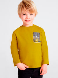 Camisola "good days ahead" Azeitona   (Azeitona)  para Menino - Mayoral
