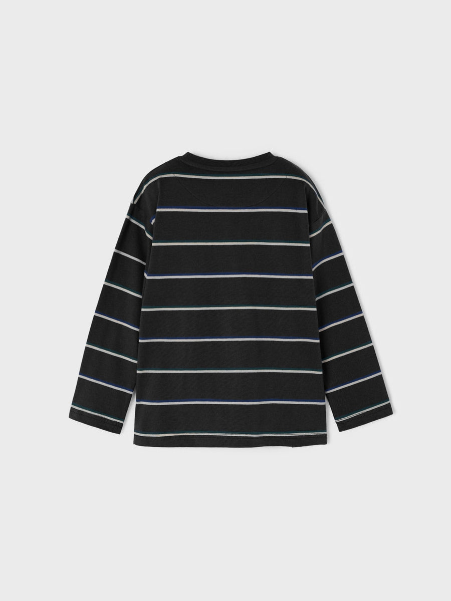 Camiseta riscas Marinho    (Cinza Escuro)  para Menino - Mayoral