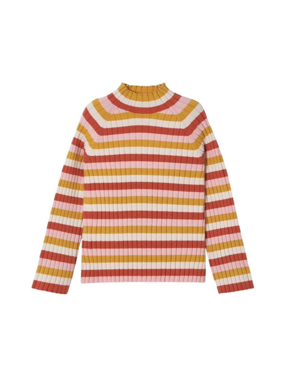 Camisola meia gola tricô Laranja    (Laranja Outono)  para Menina - Mayoral