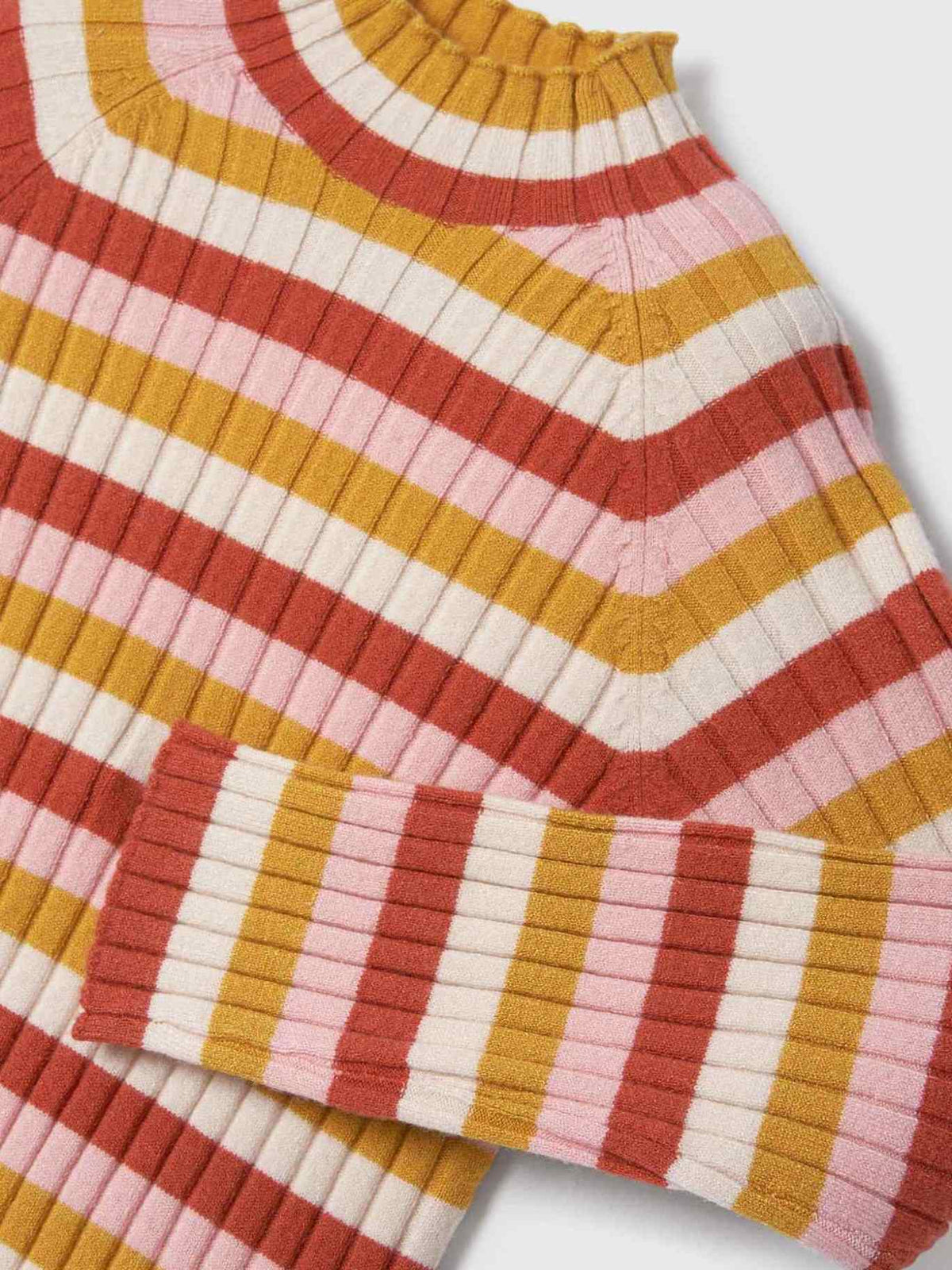 Camisola meia gola tricô Laranja    (Laranja Outono)  para Menina - Mayoral