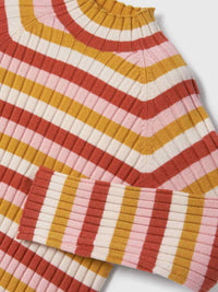 Camisola meia gola tricô Laranja    (Laranja Outono)  para Menina - Mayoral
