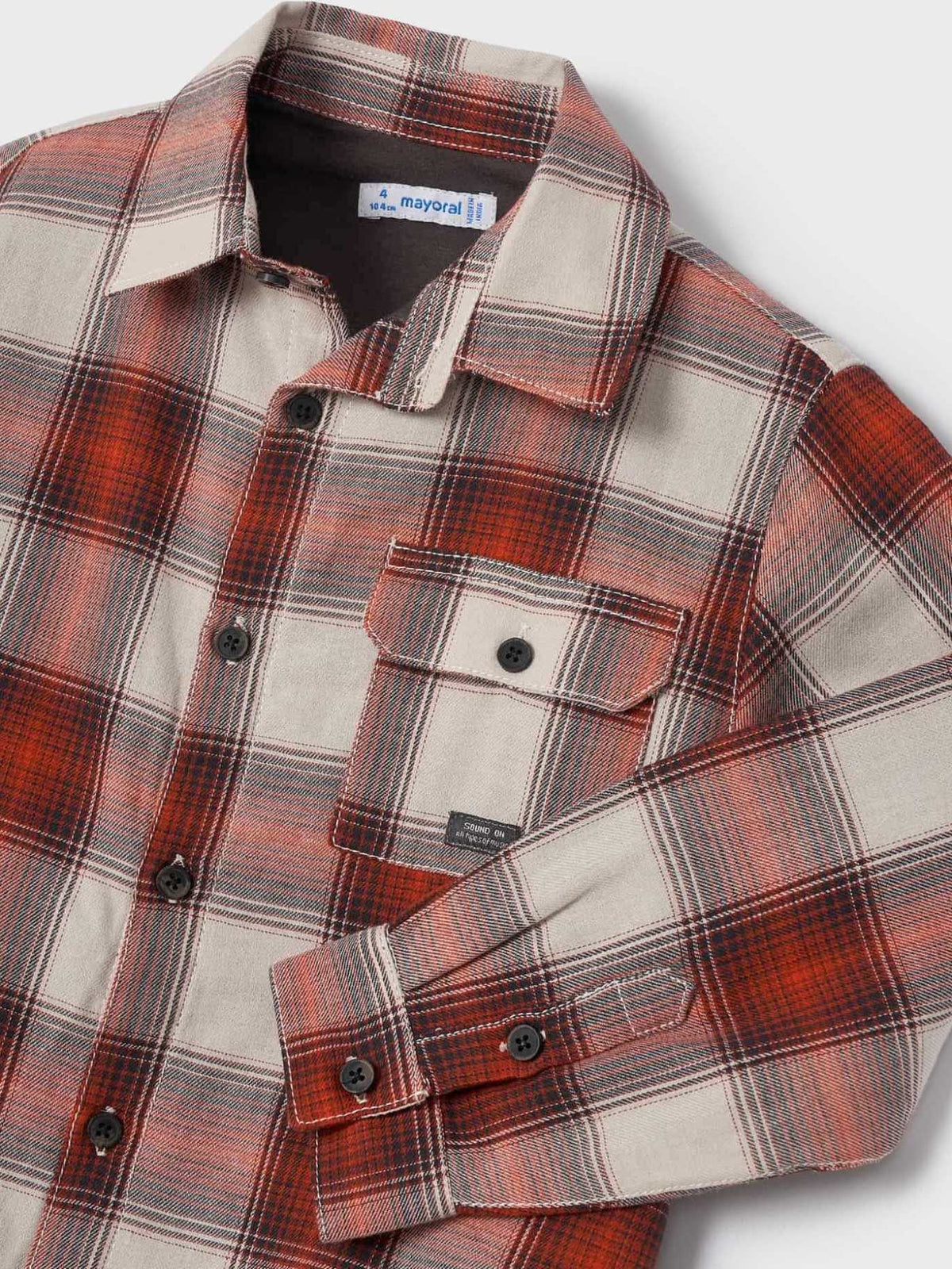 Sobrecamisa xadrez Oxido      (Cinza)  para Menino - Mayoral