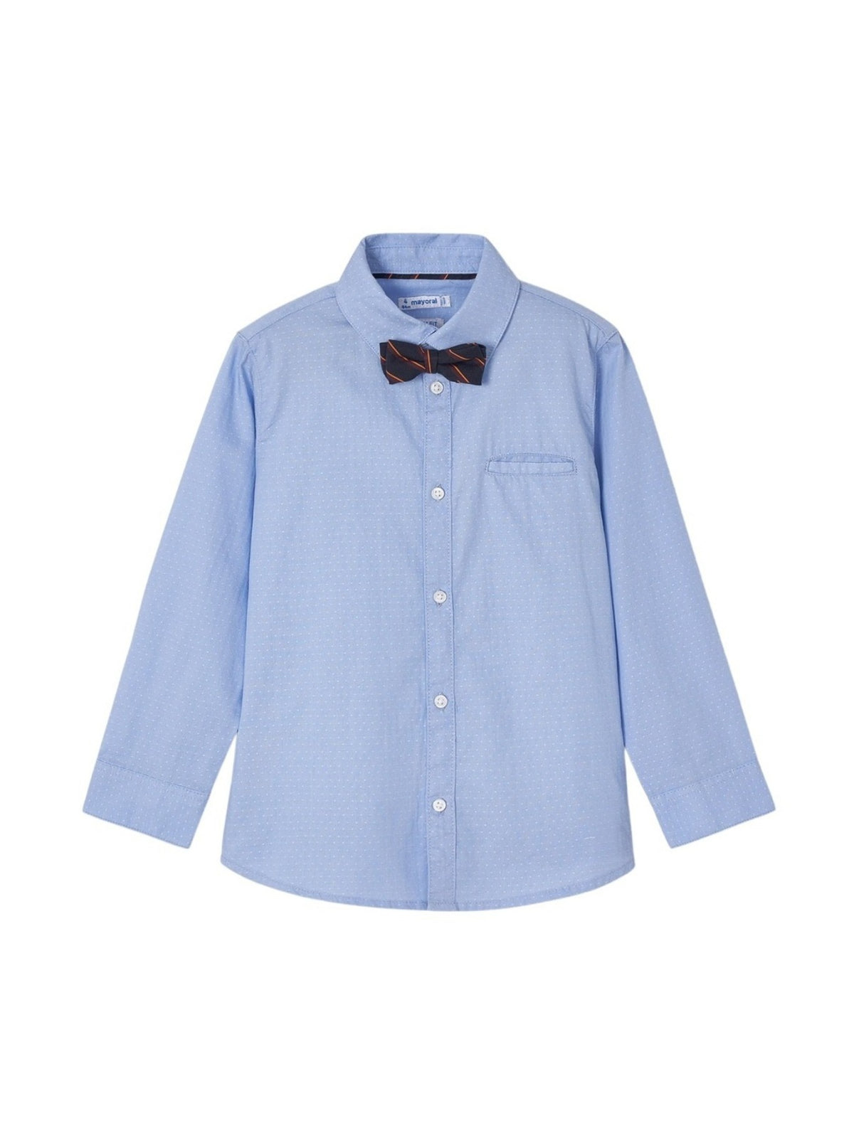 Camisa m/comp. laço Celeste    (Celeste)  para Menino - Mayoral