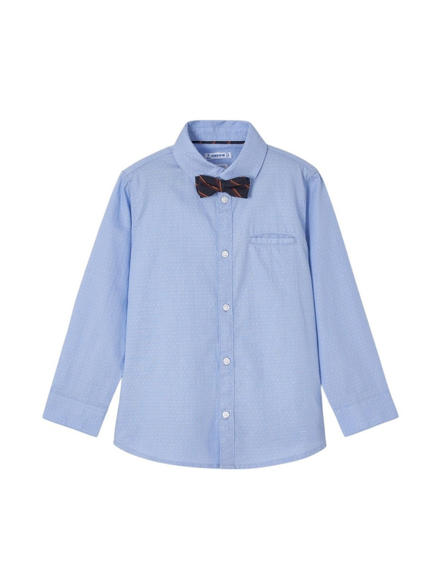 Camisa m/comp. laço Celeste    (Celeste)  para Menino - Mayoral