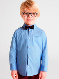 Camisa m/comp. laço Celeste    (Celeste)  para Menino - Mayoral