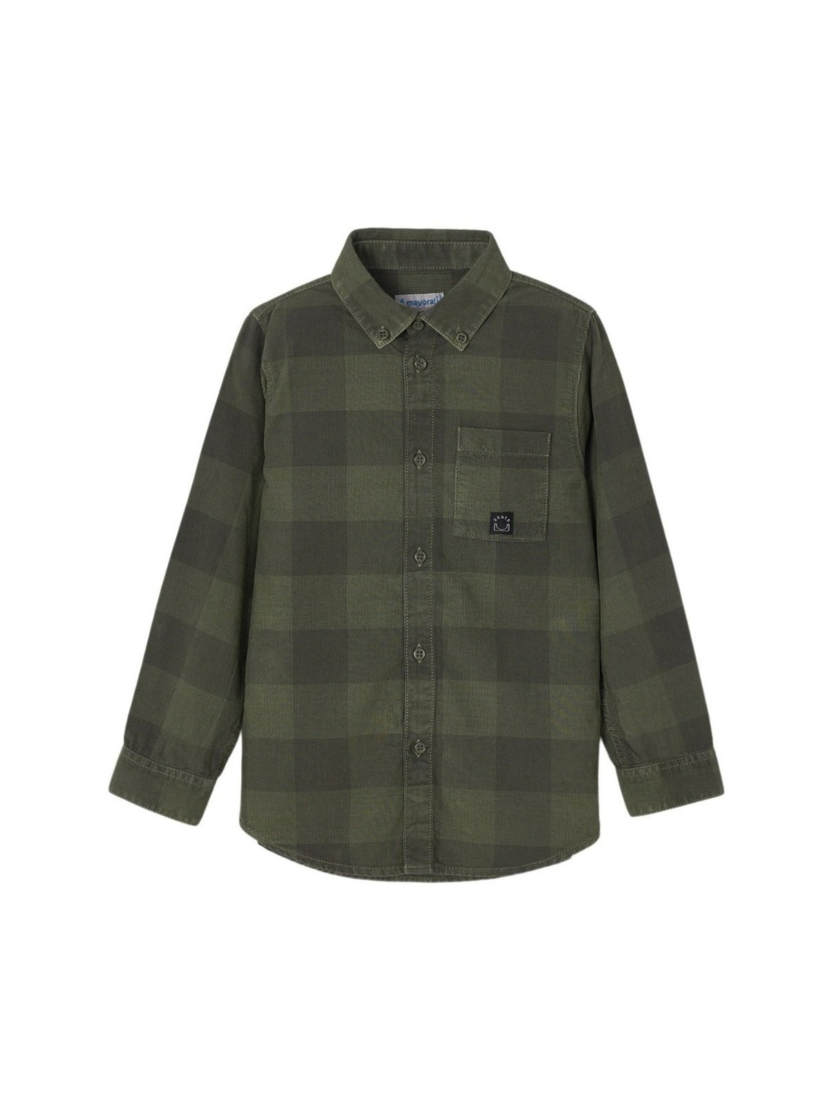 Camisa bombazina xadrez Bosque     (Verde)  para Menino - Mayoral