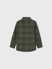 Camisa bombazina xadrez Bosque     (Verde)  para Menino - Mayoral