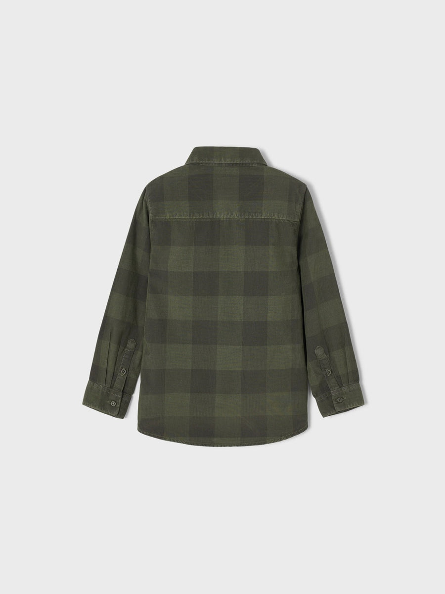 Camisa bombazina xadrez Bosque     (Verde)  para Menino - Mayoral