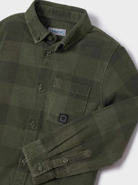 Camisa bombazina xadrez Bosque     (Verde)  para Menino - Mayoral