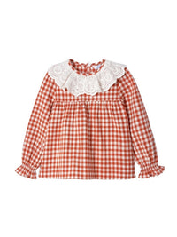 Blusa gola bordada Laranja    (Laranja Outono)  para Menina - Mayoral