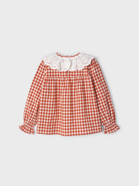 Blusa gola bordada Laranja    (Laranja Outono)  para Menina - Mayoral