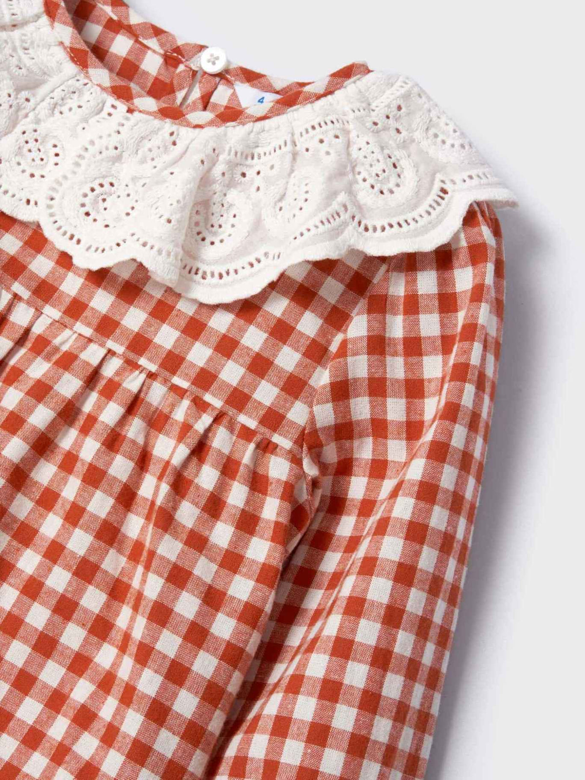 Blusa gola bordada Laranja    (Laranja Outono)  para Menina - Mayoral