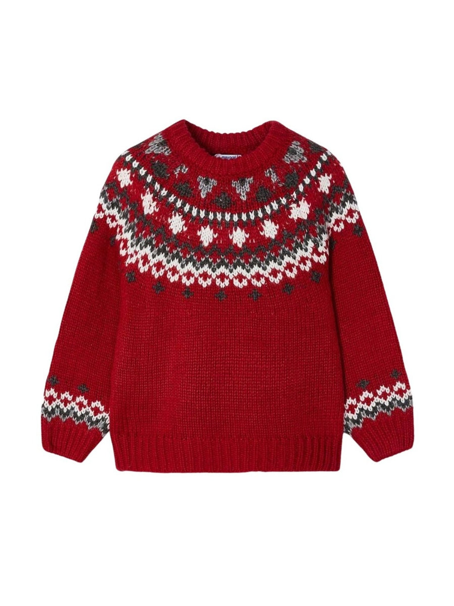 Jersey jacquard Vermelho   (Vermelho)  para Menina - Mayoral