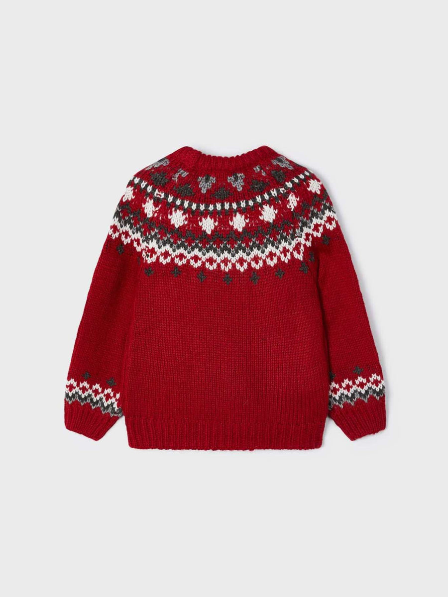 Jersey jacquard Vermelho   (Vermelho)  para Menina - Mayoral