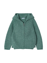Casaco tricô Pato mesc  (Verde Esmeralda)  para Menina - Mayoral