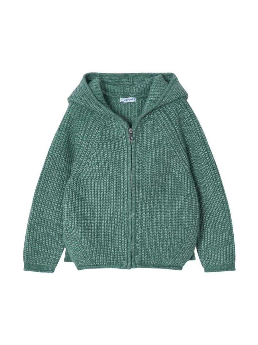 Casaco tricô Pato mesc  (Verde Esmeralda)  para Menina - Mayoral