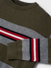 Jersey riscas Bosque     (Verde)  para Menino - Mayoral