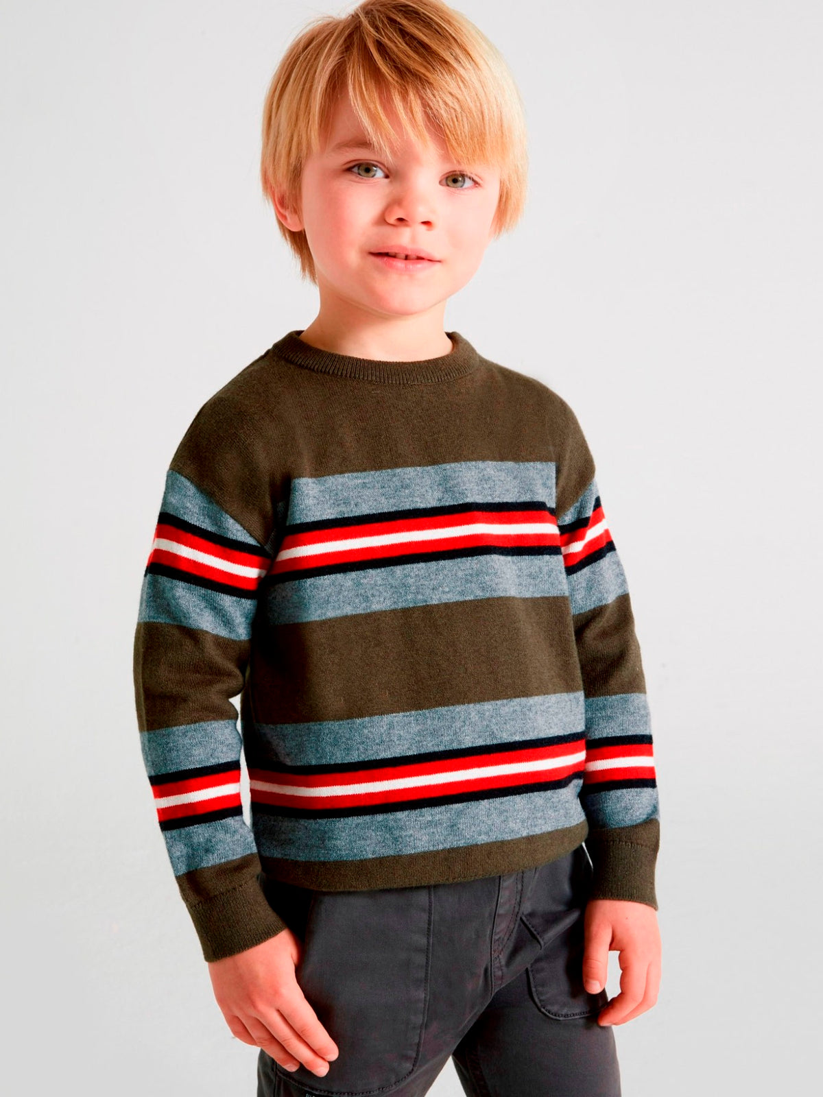 Jersey riscas Bosque     (Verde)  para Menino - Mayoral