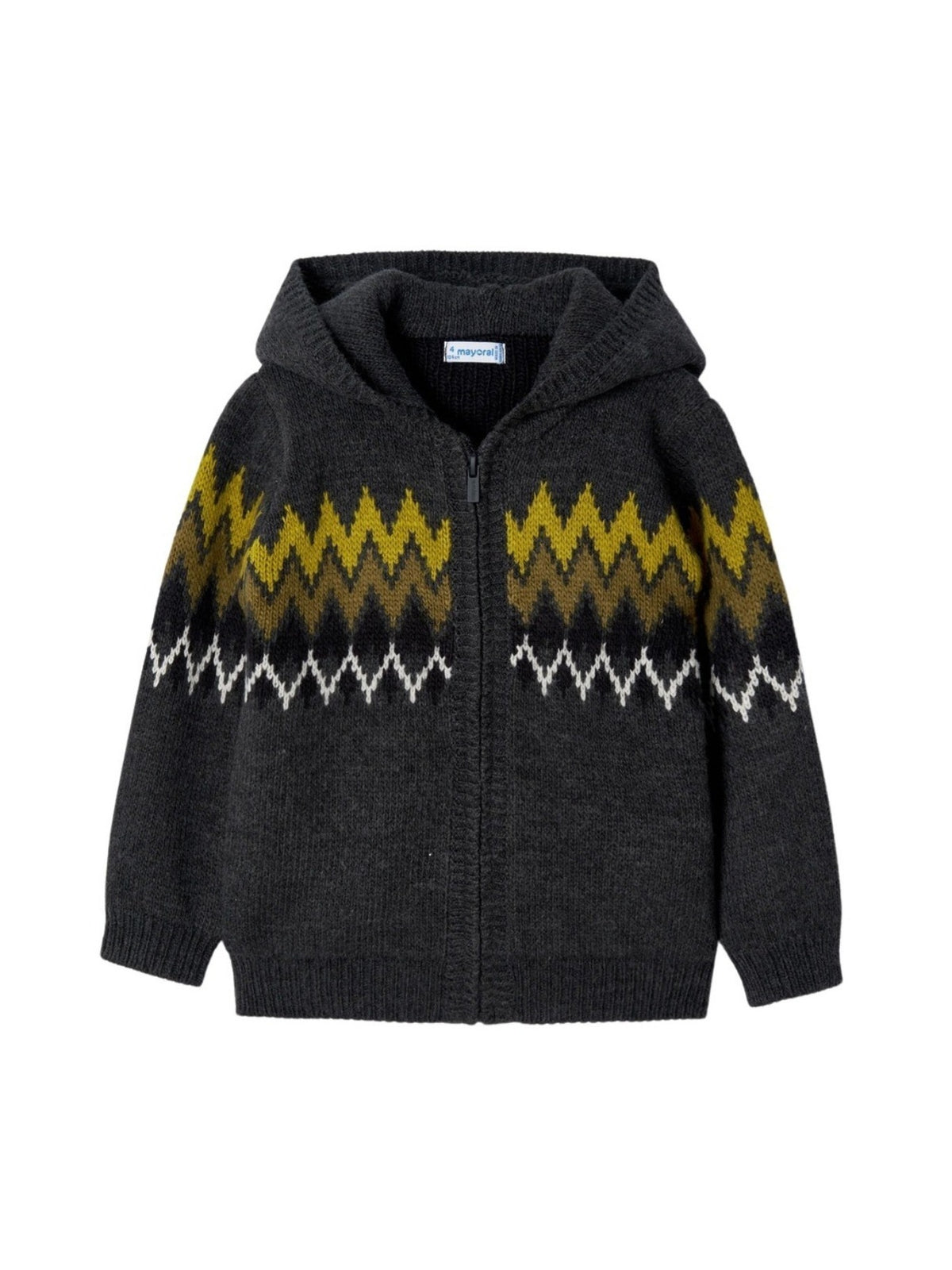 Casaco tricot jacquard Fossil vig (Creme / Pérola)  para Menino - Mayoral