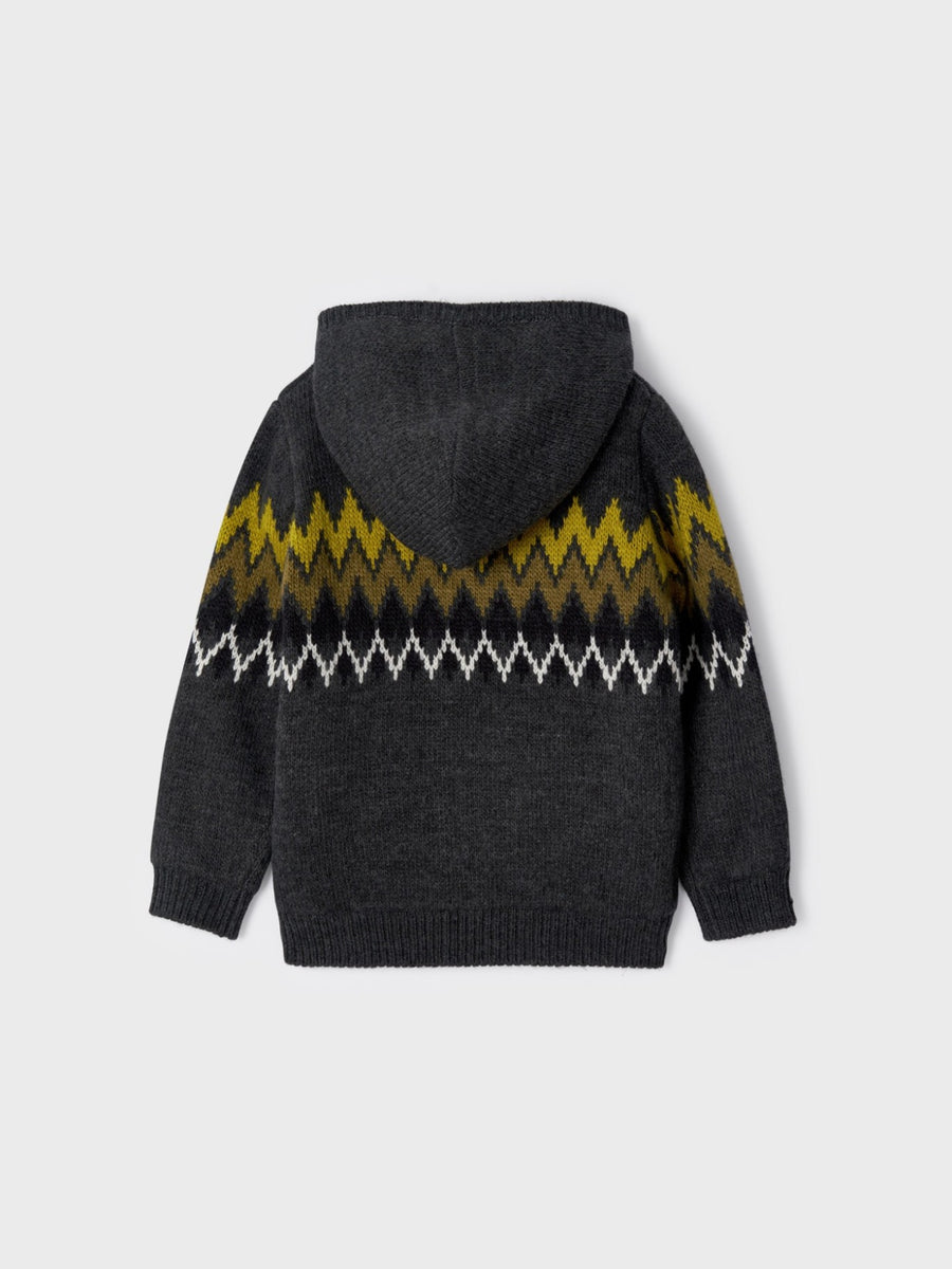 Casaco tricot jacquard Fossil vig (Creme / Pérola)  para Menino - Mayoral
