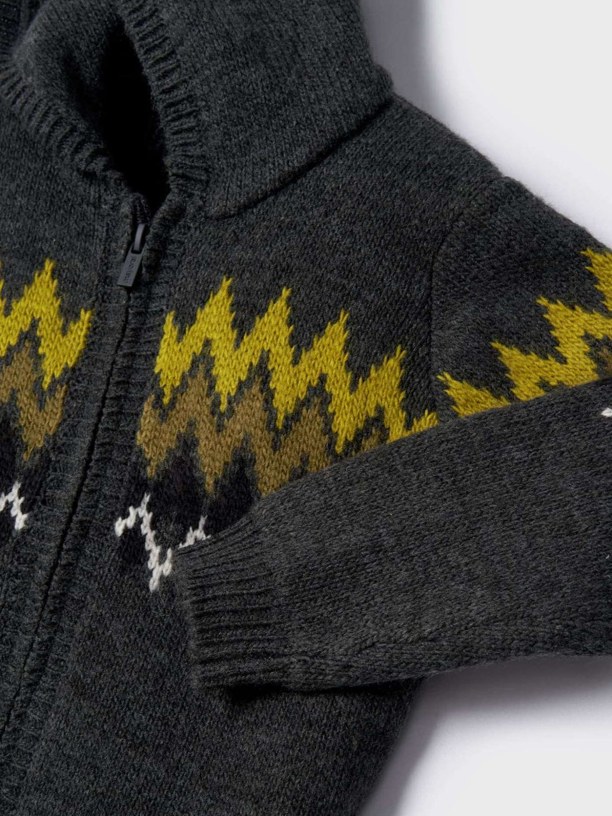 Casaco tricot jacquard Fossil vig (Creme / Pérola)  para Menino - Mayoral