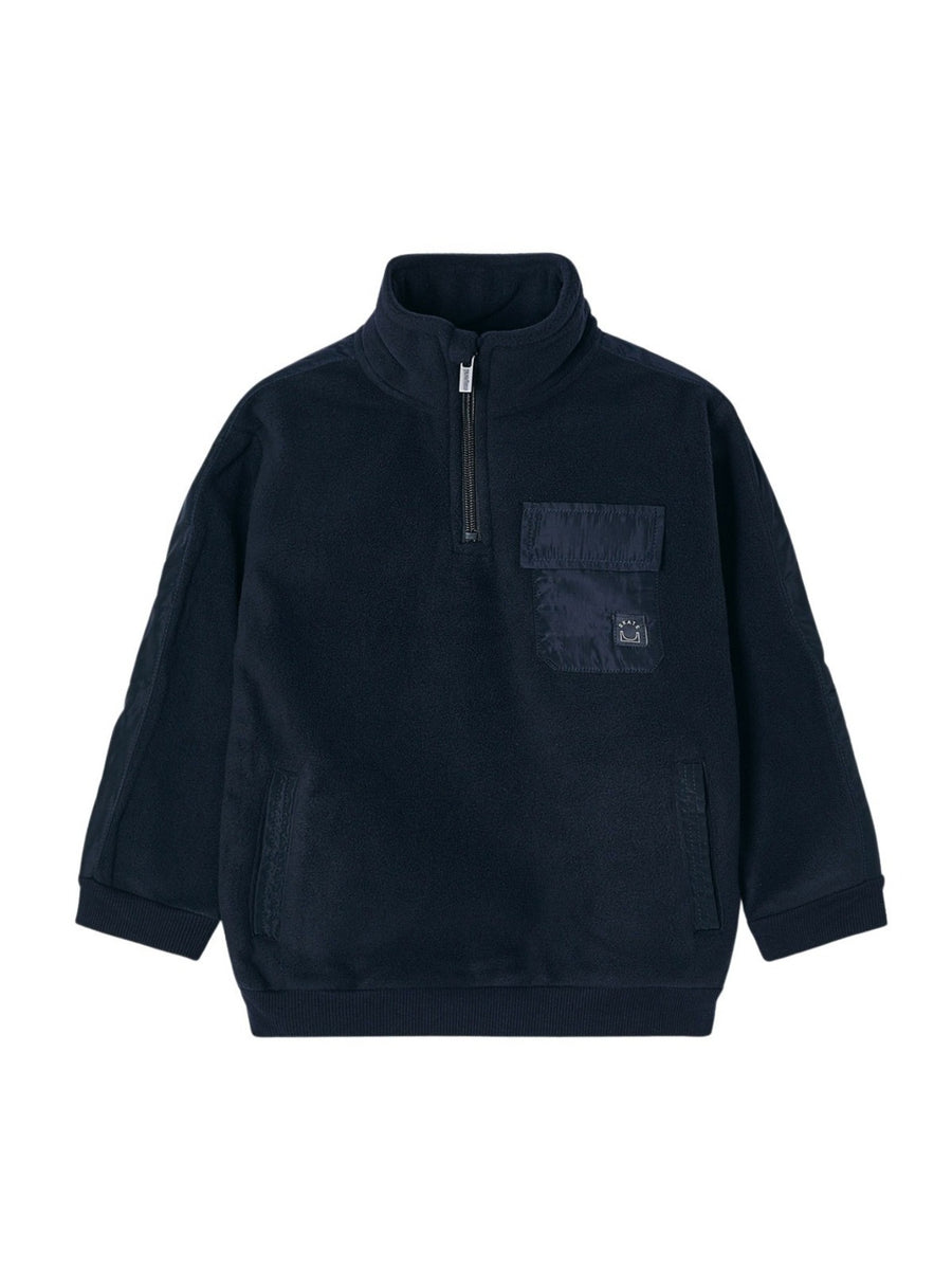 Sweat polar combinada Dark navy  (Marinho)  para Menino - Mayoral