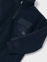Sweat polar combinada Dark navy  (Marinho)  para Menino - Mayoral