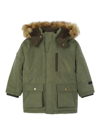 Parka carapuço de pelo Dark tomil (Verde Escuro)  para Menino - Mayoral