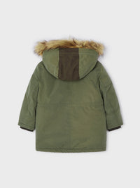 Parka carapuço de pelo Dark tomil (Verde Escuro)  para Menino - Mayoral