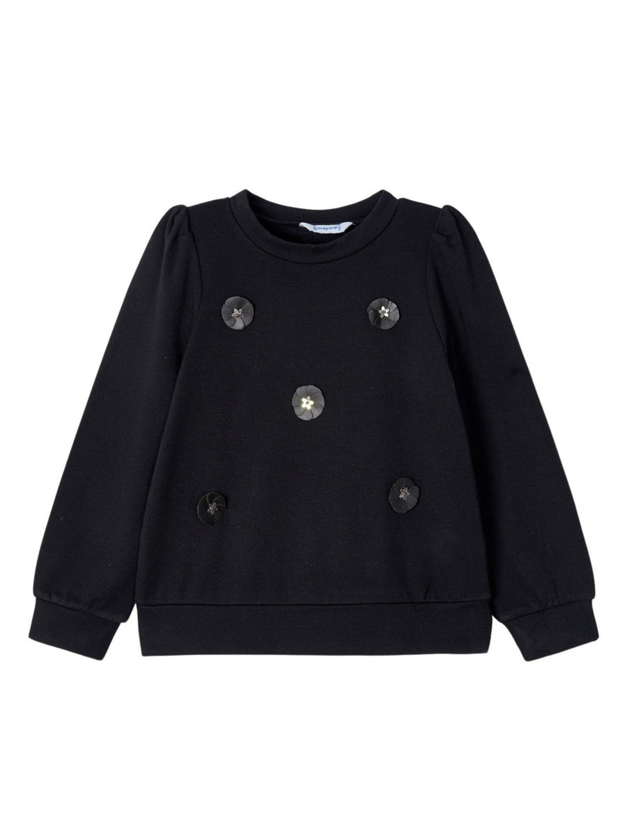 Sweat fantasia Preto      (Preto)  para Menina - Mayoral